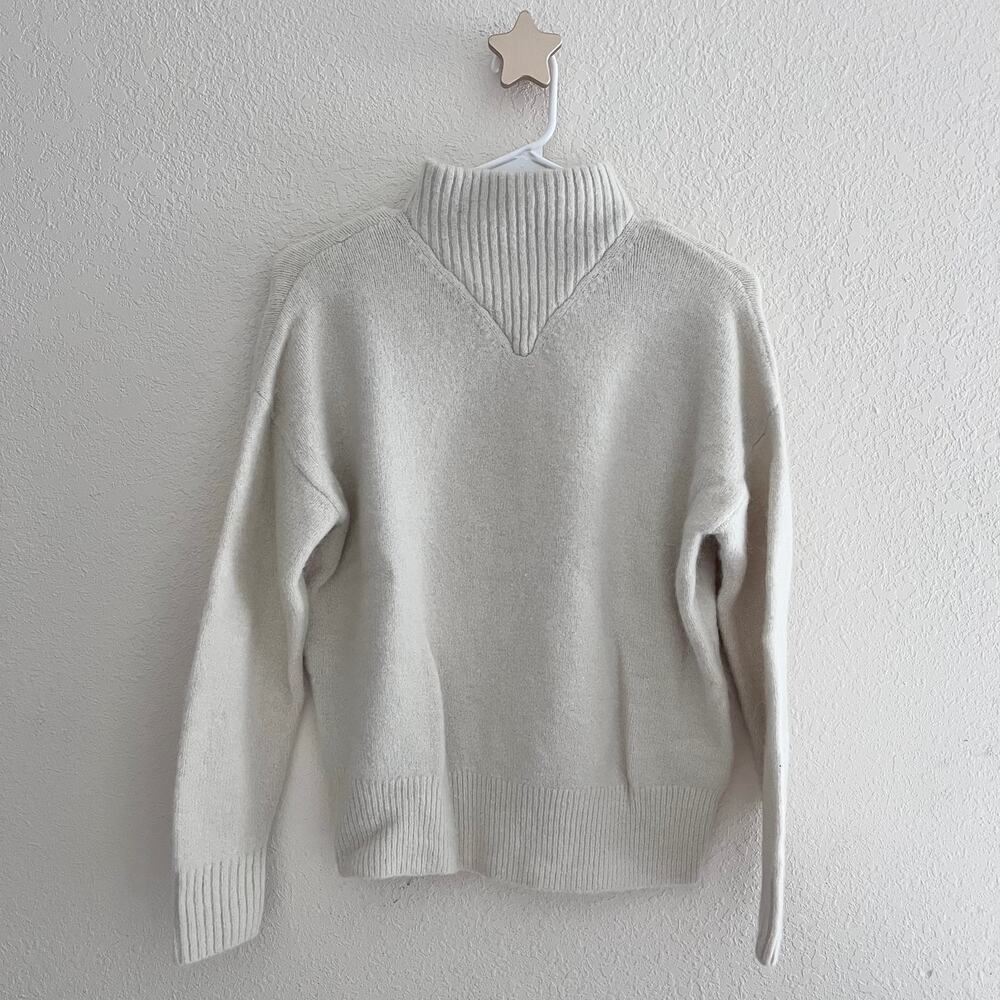 Madewell Dillon Cream Mockneck Pullover Sweater Women’s Size XS